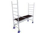 Fahrgerüst KRAUSE "ProTec", grau (aluminiumfarben), B:85cm H:235cm L:225cm, Aluminium, Gerüste, Arbeitshöhe: 2,9 Meter