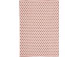 Teppich CARPETFINE "Frida 204", rosa, B:80cm H:7mm L:150cm, Polyester, Teppiche, Teppich, Wendeteppich, 100% recyceltem Material (PET), Flachgewebe, Sisal Optik
