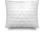 Microfaserkissen JOHN COTTON "Bio Greta 40x80, 80x80, kuschelig", weiß, B:80cm H:15cm L:80cm, Bezug: 100% Polyester. Füllung: 100% Polyester, Kopfkissen, Schlafkomfort. Atmungsaktiv, pflegeleicht
