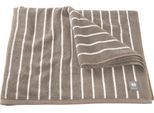 Badetuch MUSTERRING "Needlestripe", grau, B:100cm L:150cm, Jacquard, Baumwolle, Handtücher, Badetuch, hautschmeichelnd, super weich