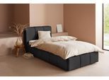 Polsterbett "Maileen", schwarz, B:101cm L:225cm, 88% Polyester, 9% Rayon, 3% Nylon, LEGER HOME BY LENA GERCKE, Betten, Polsterbett ohne Bettkasten Bettgestell Polsterbett, in 5 Breiten und 3 Farben, incl. Rollrost