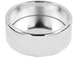 Kerzenhalter FINK "EMPIRE", silber (silberfarben), Ø:11,5cm, Eisen, Glas, Kerzenhalter, Kerzenhalter, Silberfarben - Metall vernickelt - Ø 11,5cm - für Stumpenkerzen Ø 8 cm