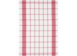 Geschirrtuch STUCO "karo", rot (rot, weiß), B:50cm L:70cm, 100% Baumwolle, Geschirrtücher, Geschirrtuch