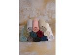 Waschhandschuh WEWO FASHION "9518W", grau (anthrazit), B:16cm L:21cm, Frottee, Waschlappen, saugstark