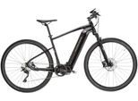 E-Bike KROSS "E-Crossrad Evado Hybrid 6.0 28 Zoll schwarz" Gr. 58, schwarz (schwarz, schwarz), Elektrofahrräder, Herren, 58cm, 28 Zoll (71,12cm), Pedelec, Elektrofahrrad für Damen und Herren