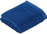 Gästehandtücher VOSSEN "Vienna Style Supersoft", blau (tiefblau), B:30cm L:50cm, Walkfrottee, Baumwolle, Handtücher, im Set, supersoft Baumwolle