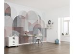 Fototapete KOMAR "Digitaldruck Vlies - Archway - Größe 400 x 250 cm", rosa (grau,rosa), Rollen:, Vlies, Tapeten, Wohnzimmer, Schlafzimmer