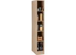 Regal KOCHSTATION "KS-Wien", braun (eiche sonoma), B:30cm H:200cm T:55cm, Holzwerkstoff, Regale, Regal, 30 cm breit, mit Fächern
