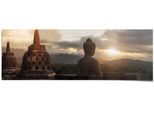 Poster REINDERS "Buddha Tempel Borobudur", braun (farbe bild(er): braun), B:158cm H:53cm, Papier, Bilder, Poster