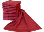 Handtücher DYCKHOFF "Saphir Friseurhandtücher", rot (bordeaux), B:47cm L:85cm, Frottier, Frottier, Handtücher, Farbecht und besonders strapazierfähig, 47x85 cm