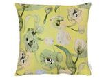 Kissenhülle APELT "6728", gelb (gelb, grün), B:49cm L:49cm, Polyester, Obermaterial: 60% Polyester, 40% Baumwolle, Kissenbezüge, Kissenhülle