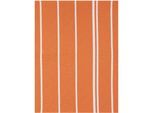 Geschirrtuch STUCO "Streifen", orange (orange, weiß), B:50cm L:70cm, 100% Baumwolle, Geschirrtücher, Geschirrtuch, mit jacquardartiger Streifenwebung