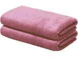 Gästehandtücher "LOOKS", rosa (altrosa), B:30cm L:50cm, Frottier, Obermaterial: 100% Baumwolle, LOOKS BY WOLFGANG JOOP, Handtücher, mit Logobestickung
