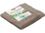 Handtücher GÖZZE "Uni Recycelt", grau (taupe), B:50cm L:100cm, Frottier, Obermaterial: 65% Baumwolle, 35% Polyester, Handtücher, im Set, Uni Farben, 100% recycelten Materialien