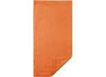 Handtücher EGERIA "Prestige", orange, B:50cm L:100cm, Walkfrottee, Obermaterial: 100% Baumwolle, Handtücher, Uni Programm mit Streifenbordüre, SUPIMA Baumwolle