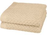Handtücher ROSS "Harmony", beige (natur), B:50cm L:100cm, Frottier, Baumwolle, Handtücher, 100 % Baumwolle, Hoch Tief Struktur, viele Farben