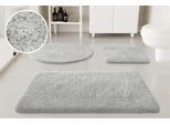 Badematte OTTO HOME "Kaarin", grau (licht grau), H:30mm, Polyester, Badematten, Badematte, Badteppich, getuftet, flauschig, hochflor, große Farbauswahl