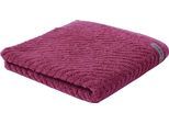Handtuch ROSS "Smart", lila (beere), B:50cm L:100cm, Frottier, Obermaterial: 100% Baumwolle, Handtücher, Uni-Rippe mit Velourslabel