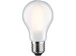 PAULMANN LED-Leuchtmittel "Eco-Line Filament 230V LED Birne E27 806lm 4,3W 3000K dimmbar Matt", Energieeffizienz: B (A-G), weiß, L:10,5cm Ø:6cm, Leuchtmittel