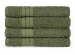 Handtücher GOOD MORNING "Uni Good Morning", grün, B:50cm L:100cm, Frottier, Obermaterial: 100% Baumwolle, Handtücher, Baumwolle, Walkfrottee, Bordüre, 500 GSM, Einfarbig, ohne Aufhängung