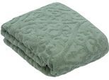 Badetuch VOSSEN "Fidelio", grün (soft grün), B:100cm L:150cm, Walkfrottier, Obermaterial: 100% Baumwolle, Handtücher, Badetuch