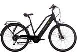 E-Bike SAXONETTE "Deluxe Sport Lady" Gr. 50, schwarz (schwarz matt, schwarz), Elektrofahrräder, Damen, 50cm, 28 Zoll (71,12cm), Pedelec, Elektrofahrrad für Damen u. Herren