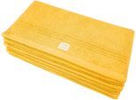 Gästehandtücher DYCKHOFF "Nature", gelb (amber), B:30cm L:50cm, Frottier, Obermaterial: 100% Baumwolle, Handtücher