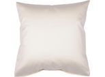 Kissenbezug JANINE "Colors Mako Satin", beige (creme), B:80cm L:80cm, Mako-Satin, Mako-Satin, Kissenbezüge, Kissenbezug, mit Reißverschluss, uni Kissenhülle, feinfädig, 100% Baumwolle