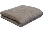 Handtuch ROSS "Cashmere feeling", braun (cappuccino), B:50cm L:100cm, Frottier, Baumwolle, Handtücher, 100% Baumwolle, mit Wellen-Bordüre, große Farbauswahl