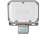 LED Außen-Wandleuchte BRENNENSTUHL "AL 2050", grau (grau, transparent), B:4,9cm H:19,4cm L:18cm, Leuchten, mit PIR und Bewegungsmelder