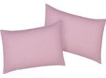 Kissenbezug BELLANA "Mako-Jersey-Exclusiv", beige (puder), B:60cm L:40cm, Baumwolle, Obermaterial: 100% Baumwolle, Kissenbezüge, Kissenbezug, aus reiner Baumwolle