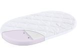 Babymatratze TRÄUMELAND "Light passend für Hartan - 33 x 78 x 6 cm, oval", weiß, B:33cm H:6cm L:78cm, Bezug (oben): 62% Polyester, 38% Lyocell (TENCEL™). Bezug (unten): 100% Polyester. Steppfüllung: 100% Polyester, Matratzen