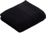 Handtuch VOSSEN "Tomorrow", schwarz, B:50cm L:100cm, Webfrottier, Baumwolle, Handtücher