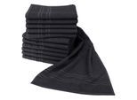Handtücher DYCKHOFF "Saphir Friseurhandtücher", schwarz, B:34cm L:90cm, Frottier, Frottier, Handtücher, Farbecht und besonders strapazierfähig, 34x90 cm