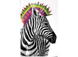 Poster REINDERS "Zebra Punk", schwarz (farbe bild(er): schwarz), B:61cm H:91,5cm, Papier, Bilder, Poster