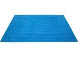 Badematte DYCKHOFF "Siena" Gr. 20, blau (azur), H:3mm, Baumwolle, Badematten, Badematte, 2er Set