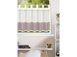 Panneaux HOMING "Cintia" Gr. 1, rot (bordeaux), B:140cm H:45cm, Polyester, Gardinen, Fertigschal