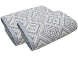 Badetücher FRAMSOHN FROTTIER "Arabeske Duschtücher", beige (beige, naturweiß, grau, graphit), B:75cm L:150cm, Walkfrottier, Obermaterial: 100% Baumwolle, Handtücher, Badetuch, skandinavisch gemustert, hergestellt in Österreich