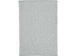 Teppich CARPETFINE "Frida 202", grün, B:60cm H:7mm L:110cm, Polyester, Teppiche, Teppich, Wendeteppich, 100% recyceltem Material (PET), Flachgewebe, Sisal Optik