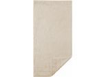 Handtücher EGERIA "Prestige", beige, B:50cm L:100cm, Walkfrottee, Obermaterial: 100% Baumwolle, Handtücher, Uni Programm mit Streifenbordüre, SUPIMA Baumwolle