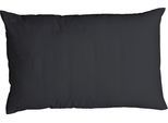 Kissenbezug CASATEX "Uni", grau (schiefer), B:40cm L:80cm, Satin, Baumwolle, Kissenbezüge, Kissenbezug, Uni Design, Reißverschluss, tolle Farben