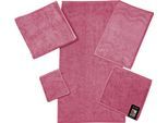 Gästehandtuch ROSS "Cashmere feeling", lila (malve), B:30cm L:50cm, Frottier, Baumwolle, Handtücher, 100% Baumwolle, mit Wellen-Bordüre, große Farbauswahl