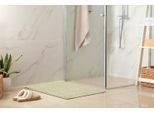 Badematte LUXOR LIVING "Atlanta, 50x80 cm", grün (salbei), H:10mm, Baumwolle, Badematten, Badematte, Badteppich, Duschvorleger, Uni Farben, saugstark
