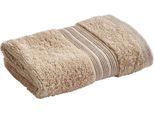Waschlappen CHRISTY "Organic", beige (natural), B:30cm L:30cm, Walkfrottier, Waschlappen, Luxus Seiftuch mit 550g/m², 100% Bio-Baumwolle, 30 x 30, 4er Set