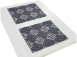 Platzset ADAM "Romantic Puligny" Gr. 1, blau (dunkelblau), B:30cm L:40cm, Obermaterial: 100% Baumwolle, Platzsets