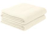 Duschtücher SCHIESSER "Turin aus 100% Baumwolle in dezenter Reiskornoptik", weiß (sanftes weiß), B:70cm L:140cm, Frottier, Frottier, Handtücher, MADE IN GREEN by OEKO-TEX