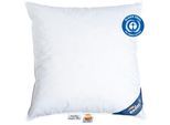 Federkopfkissen ANDEO "ANDEO", weiß, B:80cm L:80cm, Bezug: 100% Baumwolle. Füllung: 70% Entenfeder, 30% Entendaune, Kopfkissen, NATÜRLICH AUSGEZEICHNET SCHLAFEN