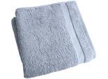 Badetuch FRAMSOHN FROTTIER "Organic Nature Duschtuch", blau (rauchblau), B:75cm L:150cm, Walkfrottier, Obermaterial: 100% Baumwolle, Handtücher, Badetuch, weich, Bio Baumwolle, Hergestellt in Österreich