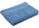 Gaestehandtuecher GÖZZE "Hanna", blau, B:30cm L:50cm, Walkfrottier, Obermaterial: 100% Baumwolle, Handtücher, Set, Uni Farben, strukturierte Bordüre, 100% Baumwolle