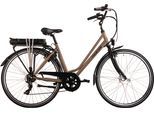 E-Bike HOLLANDIA "Optima Basic" Gr. 50, braun (braun, schwarz), Elektrofahrräder, Herren, 50cm, 28 Zoll (71,12cm), Pedelec, Elektrofahrrad für Damen u. Herren